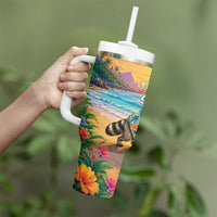 Hot Jimothy Summer Tumbler With Handle Funny Seattle Raccoon