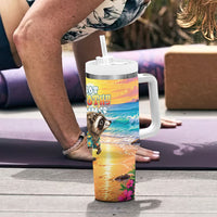 Hot Jimothy Summer Tumbler With Handle Funny Seattle Raccoon