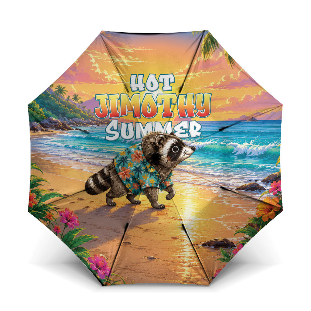 Hot Jimothy Summer Umbrella Funny Seattle Raccoon
