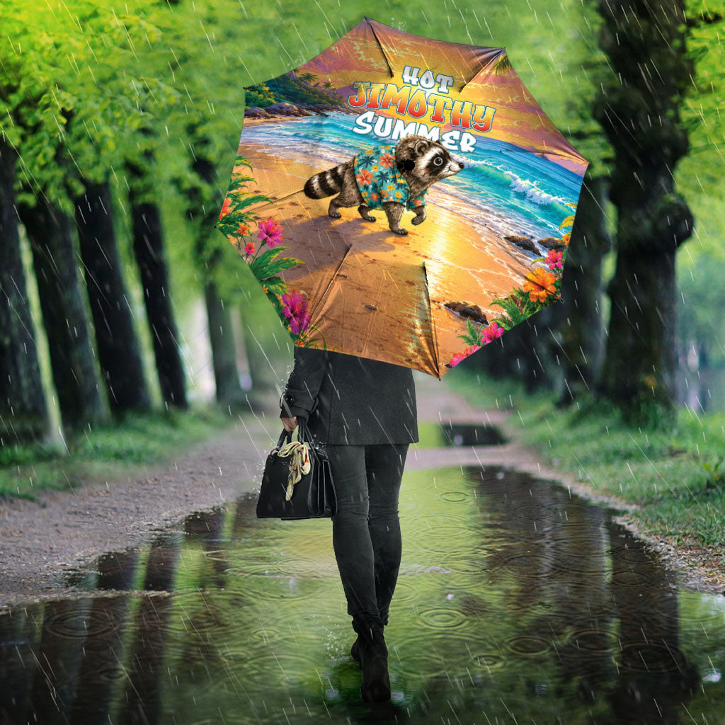 Hot Jimothy Summer Umbrella Funny Seattle Raccoon