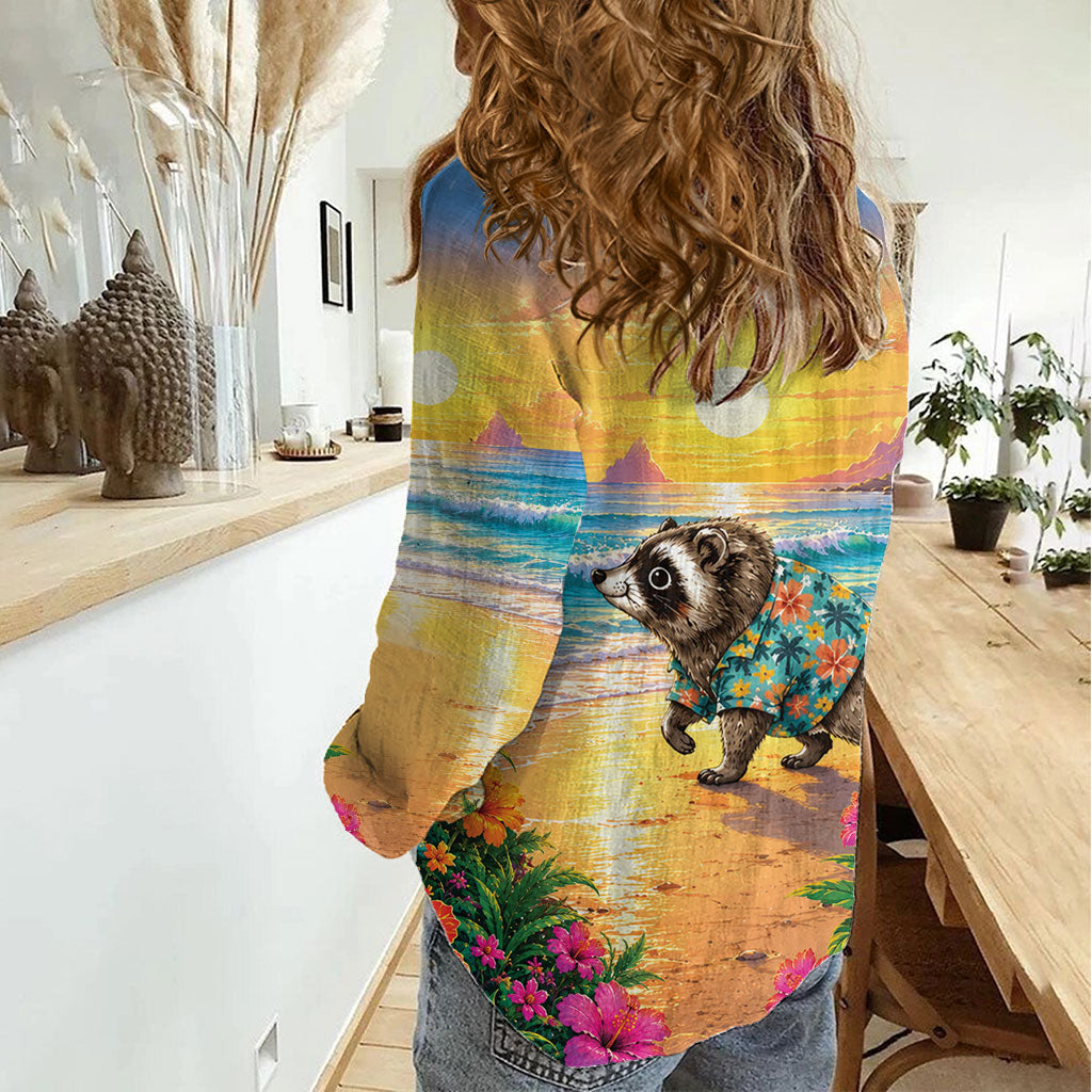Hot Jimothy Summer Women Casual Shirt Funny Seattle Raccoon