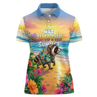 Hot Jimothy Summer Women Polo Shirt Funny Seattle Raccoon