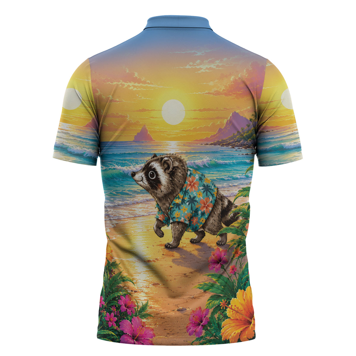 Hot Jimothy Summer Zipper Polo Shirt Funny Seattle Raccoon