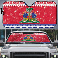 Haiti Christmas Auto Sun Shade Coat Of Arms Jwaye Nwel - Wonder Print Shop