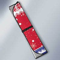 Haiti Christmas Auto Sun Shade Coat Of Arms Jwaye Nwel - Wonder Print Shop