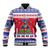 Haiti Christmas Baseball Jacket Coat Of Arms Jwaye Nwel - Wonder Print Shop