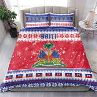 Haiti Christmas Bedding Set Coat Of Arms Jwaye Nwel - Wonder Print Shop