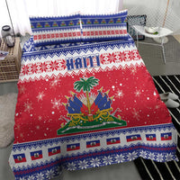 Haiti Christmas Bedding Set Coat Of Arms Jwaye Nwel - Wonder Print Shop