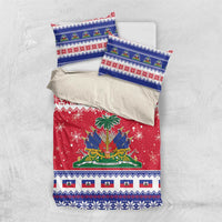 Haiti Christmas Bedding Set Coat Of Arms Jwaye Nwel - Wonder Print Shop