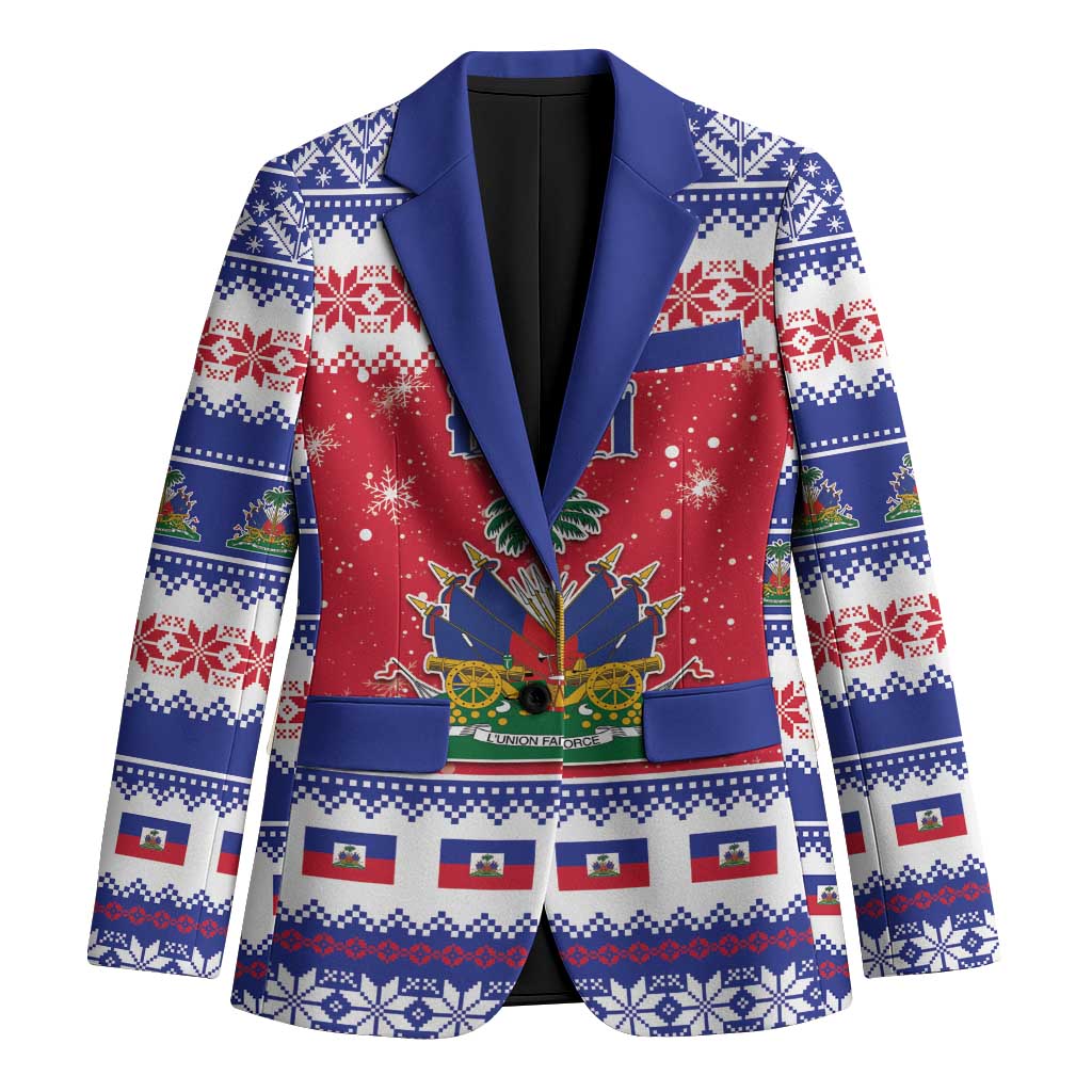 Haiti Christmas Blazer Coat Of Arms Jwaye Nwel - Wonder Print Shop