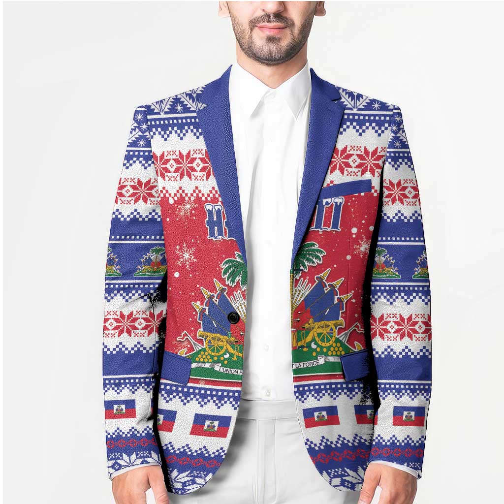 Haiti Christmas Blazer Coat Of Arms Jwaye Nwel - Wonder Print Shop