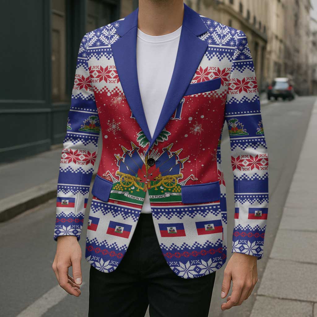 Haiti Christmas Blazer Coat Of Arms Jwaye Nwel - Wonder Print Shop