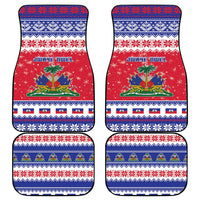 Haiti Christmas Car Mats Coat Of Arms Jwaye Nwel - Wonder Print Shop
