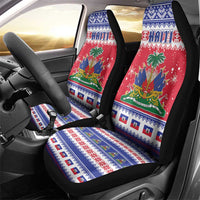 Haiti Christmas Car Seat Cover Coat Of Arms Jwaye Nwel - Wonder Print Shop