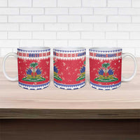 Haiti Christmas Ceramic Mug Coat Of Arms Jwaye Nwel - Wonder Print Shop