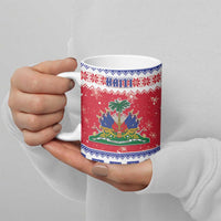Haiti Christmas Ceramic Mug Coat Of Arms Jwaye Nwel - Wonder Print Shop