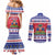 Haiti Christmas Couples Matching Mermaid Dress and Long Sleeve Button Shirt Coat Of Arms Jwaye Nwel - Wonder Print Shop