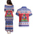 Haiti Christmas Couples Matching Puletasi and Hawaiian Shirt Coat Of Arms Jwaye Nwel - Wonder Print Shop