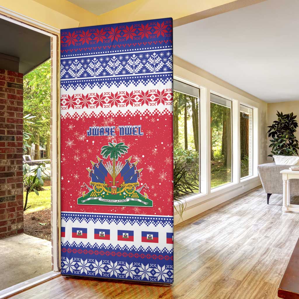 Haiti Christmas Door Cover Coat Of Arms Jwaye Nwel - Wonder Print Shop
