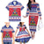 Haiti Christmas Family Matching Off The Shoulder Long Sleeve Dress and Hawaiian Shirt Coat Of Arms Jwaye Nwel - Wonder Print Shop