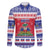 Haiti Christmas Family Matching Off The Shoulder Long Sleeve Dress and Hawaiian Shirt Coat Of Arms Jwaye Nwel - Wonder Print Shop