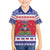 Haiti Christmas Family Matching Short Sleeve Bodycon Dress and Hawaiian Shirt Coat Of Arms Jwaye Nwel - Wonder Print Shop