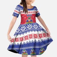 Haiti Christmas Family Matching Summer Maxi Dress and Hawaiian Shirt Coat Of Arms Jwaye Nwel - Wonder Print Shop