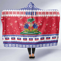 Haiti Christmas Hooded Blanket Coat Of Arms Jwaye Nwel - Wonder Print Shop