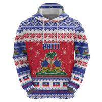 Haiti Christmas Hoodie Coat Of Arms Jwaye Nwel - Wonder Print Shop