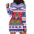 Haiti Christmas Hoodie Dress Coat Of Arms Jwaye Nwel - Wonder Print Shop