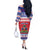 Haiti Christmas Off The Shoulder Long Sleeve Dress Coat Of Arms Jwaye Nwel - Wonder Print Shop