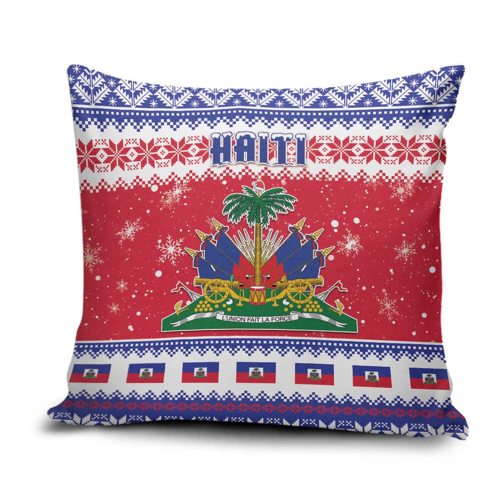 Haiti Christmas Pillow Cover Coat Of Arms Jwaye Nwel - Wonder Print Shop