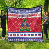 Haiti Christmas Quilt Coat Of Arms Jwaye Nwel - Wonder Print Shop