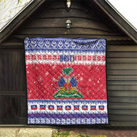 Haiti Christmas Quilt Coat Of Arms Jwaye Nwel - Wonder Print Shop