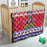 Haiti Christmas Quilt Coat Of Arms Jwaye Nwel - Wonder Print Shop