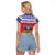 Haiti Christmas Raglan Cropped T Shirt Coat Of Arms Jwaye Nwel - Wonder Print Shop