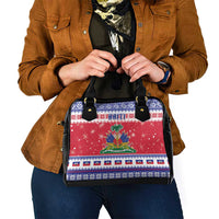 Haiti Christmas Shoulder Handbag Coat Of Arms Jwaye Nwel - Wonder Print Shop