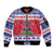 Haiti Christmas Sleeve Zip Bomber Jacket Coat Of Arms Jwaye Nwel - Wonder Print Shop
