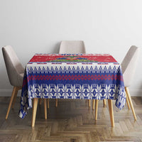 Haiti Christmas Tablecloth Coat Of Arms Jwaye Nwel - Wonder Print Shop
