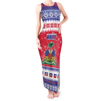 Haiti Christmas Tank Maxi Dress Coat Of Arms Jwaye Nwel - Wonder Print Shop