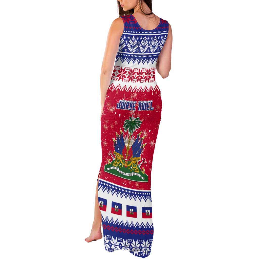 Haiti Christmas Tank Maxi Dress Coat Of Arms Jwaye Nwel - Wonder Print Shop