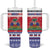 Haiti Christmas Tumbler With Handle Coat Of Arms Jwaye Nwel - Wonder Print Shop