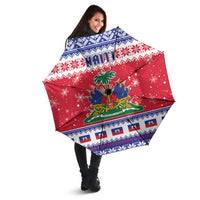 Haiti Christmas Umbrella Coat Of Arms Jwaye Nwel - Wonder Print Shop