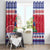 Haiti Christmas Window Curtain Coat Of Arms Jwaye Nwel - Wonder Print Shop