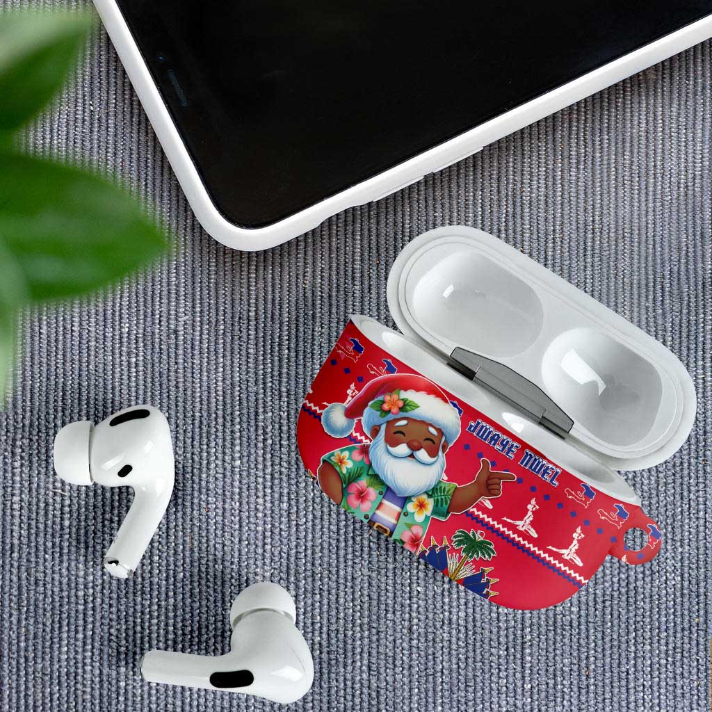 Haiti Christmas AirPods Case Haitian Santa Jwaye Nwel - Wonder Print Shop