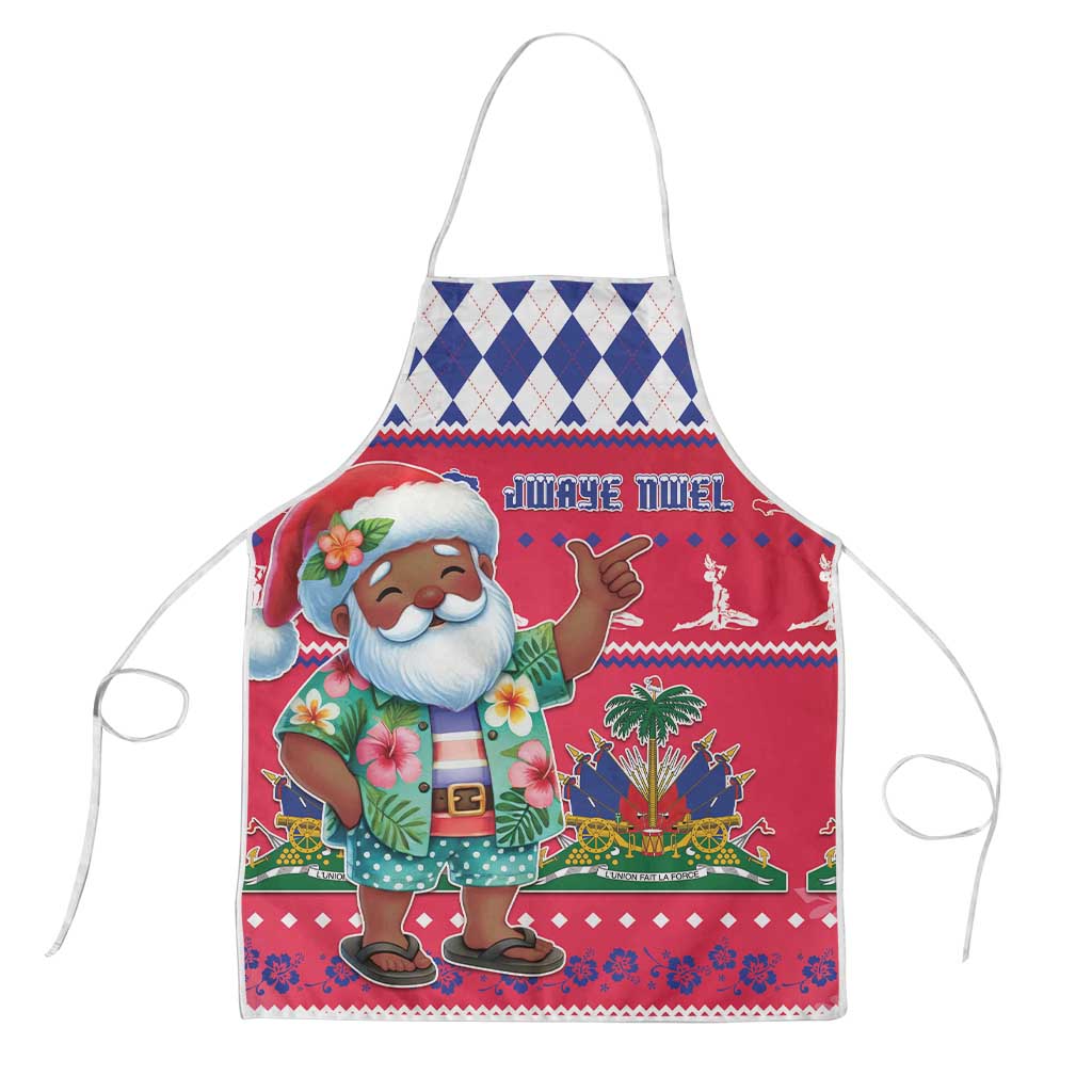 Haiti Christmas Apron Haitian Santa Jwaye Nwel - Wonder Print Shop