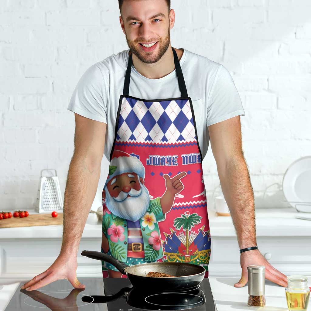 Haiti Christmas Apron Haitian Santa Jwaye Nwel - Wonder Print Shop