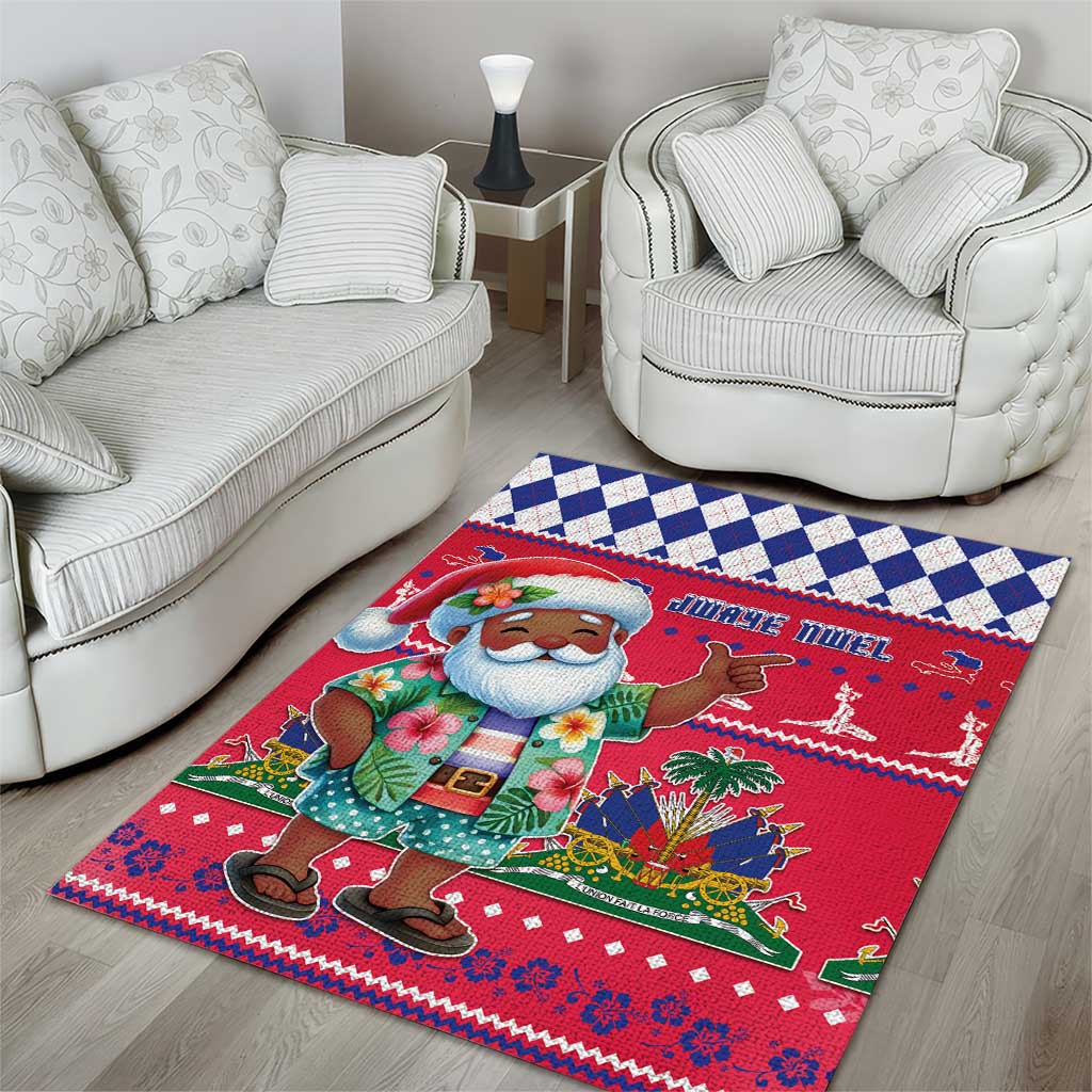 Haiti Christmas Area Rug Haitian Santa Jwaye Nwel - Wonder Print Shop