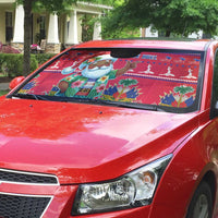 Haiti Christmas Auto Sun Shade Haitian Santa Jwaye Nwel - Wonder Print Shop