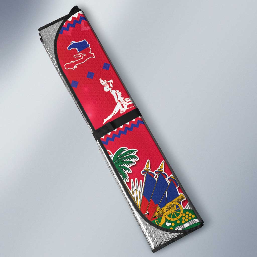 Haiti Christmas Auto Sun Shade Haitian Santa Jwaye Nwel - Wonder Print Shop